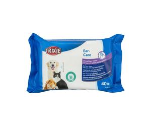 Trixie Salviette umidificate per le orecchie, con aloe vera, multiuso, 40 pezzi