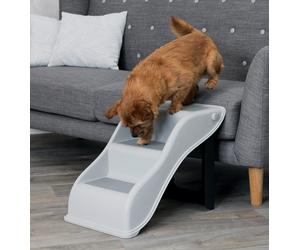 TRIXIE Scaletta per cani 34 × 39 × 54 cm, grigio chiaro