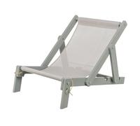 Trixie Sedia da spiaggia - Posizione per cani e gatti - Regolabile e pieghevole - Strong Edition - Grigio - 33 × 37 × 51 cm