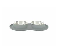 Set di ciotole Trixie in silicone/acciaio inox - 2 × 400 ml, ø 14 cm
