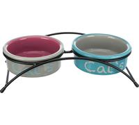 Trixie Set Di Ciotole Eat-On-Feet In Ceramica