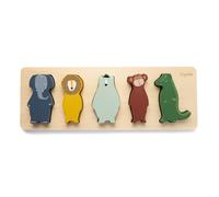 Trixie Shape Junior 6-Piece Jigsaw Puzzle 10 x 28 x 2 cm Natural Wood