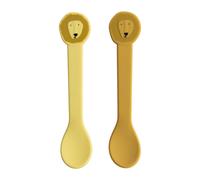 Trixie Silicone Spoon 2-Pack - Mr. Lion Baby Feeding Spoon Set BPA-Free, Sof