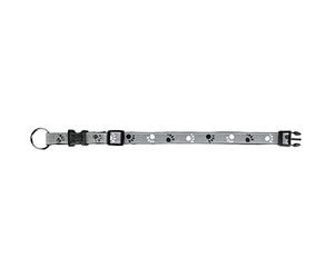 Trixie Silver Reflect - Tracolla da Collo, Colore: Nero/Grigio, S
