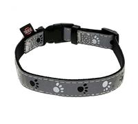 TRIXIE Silver Reflect - Tracolla per Collo, Colore: Nero/Grigio, Large