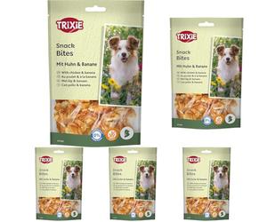 TRIXIE Snack PREMIO Banana & Chicken, 100 g, Cane (Confezione da 5)