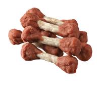 TRIXIE Snacks Ossa Pelle di bovino rivestita con petto d'anatra per cani 6 x ...