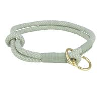 TRIXIE Soft Rope 1984716 - Collare per cani, taglia L: circonferenza del collo 50 cm/13 mm, in salvia - Collare regolabile in modo continuo in rugiada tessuta per cani, chiusura semplice