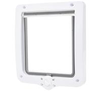 TRIXIE Sportello a 44241 Impermeabile e Silenzioso, particolarmente Grande, con Tunnel, 24 x 28 cm, Colore: Bianco