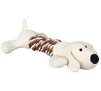 TRIXIE Squeaky Plush Rope Dog Toy