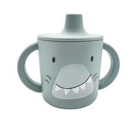 Trixie - Tazza di apprendimento in silicone per neonati - Mr. Shark