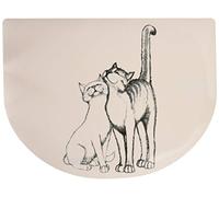 Trixie - Tovaglietta con Stampa di Gatto, 40 x 30 cm, Colore: Bianco