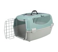 Trixie Trasportino Capri 3 Open Top Grigio Chiaro/Salvia per Gatti, Vari Taglie
