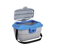 TRIXIE Trasportino Mini-Capri 40 x 22 x 30 cm. blu/argento
