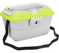 TRIXIE Trasportino Mini-Capri per piccoli animali grigio chiaro/verde 40x22x3...