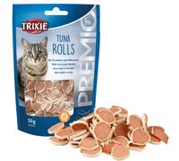 TRIXIE Tuna Rolls Snacks con tonno e pollo senza glutine per gatti 6 x 50 g