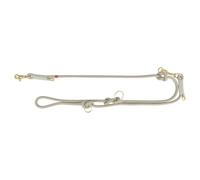TRIXIE V-Leine Soft Rope, XS-S, 2 m/6 mm, grigio chiaro, guinzaglio regolabile per cani di piccola taglia in rugiada intrecciata, regolabile in 3 posizioni, lunghezza - 1985219