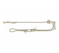 TRIXIE V-Linea Soft Rope, L-XL, 2 m/6 mm, grigio chiaro, guinzaglio regolabile per cani di grossa taglia in tessuto, 3 posizioni, lunghezza regolabile - 1985319