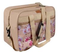 TRIZAND Borsa bagaglio a mano per aereo, 40 x 20 x 30 cm, 24 l, motivo floreale, borsa da viaggio per donna, beige 24255, beige., Boho