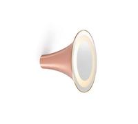 Trizo 21 Sirens Applique Rame + Vetro Satinato Bianco + Specchio