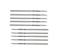 Trjgtas 10Pcs Movimento Orologio Stelo In Acciaio Kit Orologio di Parti NH35 NH36 NH38 NH39 Movimento Guarda Stem Ricambi, Silver