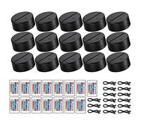 Trjgtas 15 Set Base per Lampada un Luce Notturna un LED 3D Base per Display un Luce LED un 16 Colori Base USB per per Acrilico