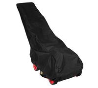 Trjgtas 193X63.5X112cm Nero Universale Impermeabile Rasaerba Copertura Pioggia Giardino Dimensione Totale Coulisse Protezione Meteo