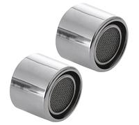 Trjgtas 2pcs Aeratore Ugello Rubinetto 20mm Femmina Risparmio Acqua Argento E Nero