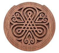 Trjgtas Chitarra In Legno Soundhole Foro Suono Copertura Blocco Feedback Buffer Legno di Mogano per EQ Chitarre Folk Acustiche 7 #