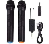 Trjgtas Microfono portatile senza fili universale VHF con ricevitore per karaoke/riunioni di lavoro microfoni portatili