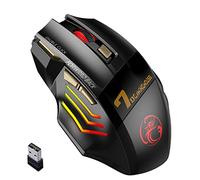 Trjgtas Mouse da Fili per Computer 2.4G RGB Ricaricabile Mouse da Bluetooth Mouse USB Mouse Ergonomico Silenzioso