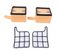 Trjgtas Set di filtri 2 filtri di protezione motore (filtro motore) + 2 filtri HEPA () microfiltro/filtro hepafilter adatto per Kobold VK 135, 136, VK135, VK136