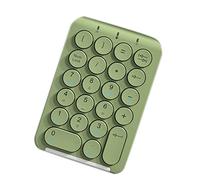 Trjgtas Tastierino Numerico Wireless Tastierino Numerico Bluetooth Rotondi Tastierino Numerico 22 Tastiera Numerica Ricaricabile (Verde)