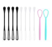 TRKETK 10 Pezzi Mini Frusta Multifunzionale Piccoli Strumenti di Miscelazione 2 in 1 Frullino da Cucina Portatile Cucchiaio per Mescolare per Miscelare Sbattere Ingredienti Mescolare Salse
