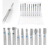 TRKETK 10 Pezzi Punte Fresa Unghie, Kit di Trapano per Unghie Elettrico Punte da Trapano da 3/32 per Manicure Pedicure Punte Fresa Unghie Professionale Strumenti per Manicure per Manicure Pedicure