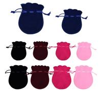 TRKETK 10 Pezzi Sacchetto Regalo In Velluto Sacchetti Per Gioielli Morbido e Portatile Regalo con Coulisse per Gioielli In Velluto per Matrimonio Compleanno Natale Partito Caramelle