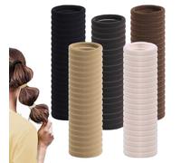 TRKETK 100 Pezzi Elastici Capelli, 5 Colori 4 cm Elastici per Capelli Bambina Capelli Bande Corda di Ponytail Fermacoda Adatte Fasce per capelli di cotone per le Donne Uomini Ragazze Bambini