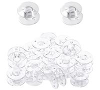 TRKETK 100 Pezzi Rocchetti per Macchina da Cucire Plastica Rocchetti per Cucito Trasparente Plastica Macchina da Cucire Bobine Universali Bobine per Macchina da Cucire Domestica