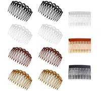 TRKETK 11 Pezzi Pettinini Laterali Francesi Pettine per Capelli Laterali In Plastica Pettini da Inserire Pettine Decorativo per Capelli con Denti Bellissimi Accessori per Capelli per Donne e Ragazze