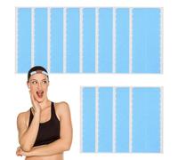 TRKETK 144 Pezzi Nastro Biadesivo per Extension Capelli, Linguette Adesive di Ricambio per Nastro per Capelli Linguette Biadesivo per Extension per Capelli per i Capelli e Trama dei Capelli (Blu)