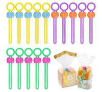 TRKETK 15 Pezzi Clip di Chiusura per Sacchetti Nastro di Chiusura per Sacchetti Alimentari Multi-Purpose Reusable Conservazione Degli Alimenti Clips Per Imballaggio di Snack e Caramelle da Cucina