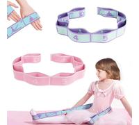 TRKETK 2 Pezzi Elastici Fitness, Elastico Fasce di Resistenza Cinturino Elasticizzato per Yoga Fasce Elastiche Fitness Elastici Fitness Yoga Stretching Band con 8 Loops per Pilates, Danza, Ginnastica