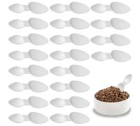 TRKETK 20 Pezzi Cucchiai di Plastica a Doppia Faccia Riutilizzabile per Medicine Cucchiaio Impilabili per Medicine Per Sale Zucchero Cereali Latte in Polvere Caffè in Polvere Cereali in Polvere