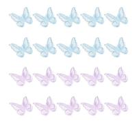 TRKETK 20 Pezzi Pizzo Tulle Farfalla Applique Ricamo Patch Organza Farfalla Doppio Strato Farfalla Toppe Ricamate Artigianale Cucire su Toppe per Abiti da Sposa e Cucito Fai da Te