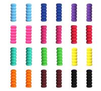 TRKETK 24 Pezzi Impugnature in Schiuma Per Matite Impugnatura Matita per Bambini in Morbida Schiuma Imbottita Scrittura Strumento Adatto ad Adulti Bambini e Studenti Aiuto Scrittura