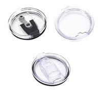TRKETK 3 Pezzi Coperchi Sottili a Prova di Fuoriuscite Coperchi di Ricambio Sottili da 20 Oz Riutilizzabile Durevole Trasparente Schizzi Plastica Coperchio Per Bicchieri da Caffè da Viaggio