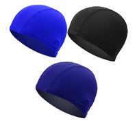 TRKETK 3 Pezzi Cuffie da Nuoto Elastiche, Cuffie da Nuoto Elastiche Antiscivolo Cuffie da Bagno Unisex Cuffie da Bagno Leggere Cuffie da Nuoto Elastiche Impermeabili per Bagno Nuoto e Sport