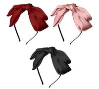 TRKETK 3 Pezzi Fascia per Capelli a Forma di Farfalla Cerchietto Capelli Donna Fiocco di Raso Cerchietto Elegante Antiscivolo per Donne e Ragazze Molte Acconciature Bellissimo Copricapo