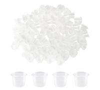 TRKETK 300 Pezzi Tappi di Inchiostro del Tatuaggio Contenitore per Inchiostro Piccolo da 12 mm Trasparente Coppette Porta in Plastica Pigment Tatuaggi per Tatuaggi Accessorio