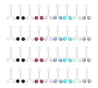 TRKETK 36 Pezzi Donna Spille per Hijab Perla a Forma di U Clip a Goccia Clip con Perle Sintetiche Colorate Scialle Hijab Perle Pin per Donne Signore Sciarpa Abbigliamento Accessories